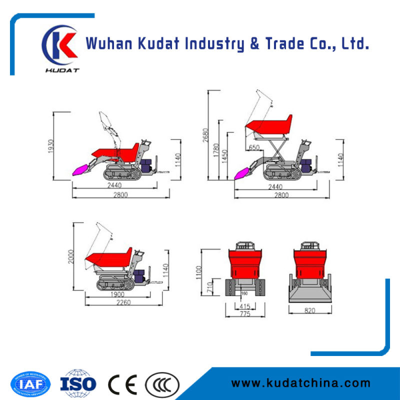 800kgs Gaslione Power Barrow (KD800)