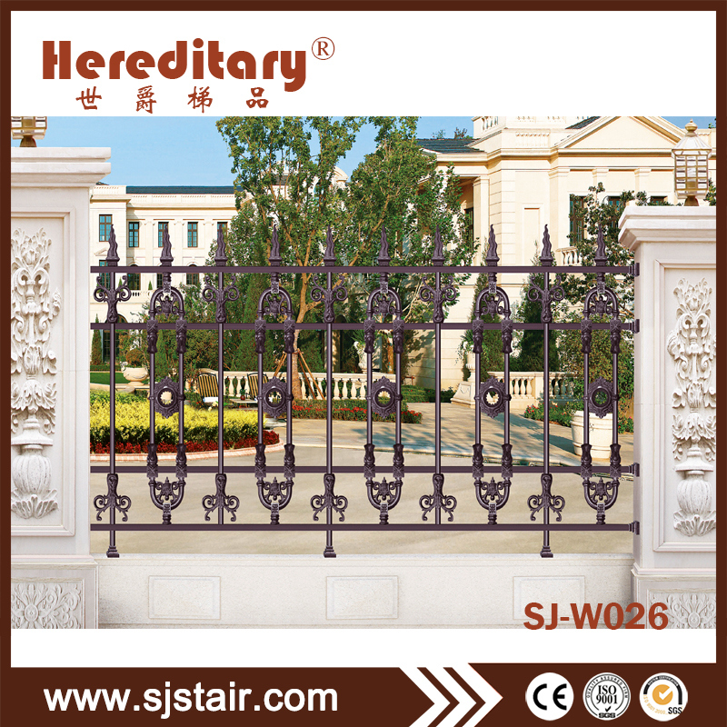 Ornamental Metal Aluminum Garden Fence Security Steel Fence for Decoration