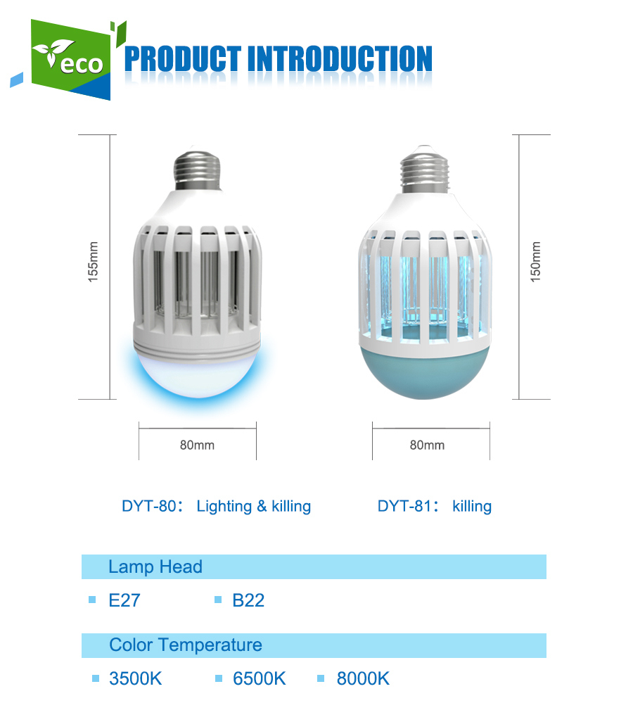 Energy-Saving and Eco-Friendly Mosquito Killer Bulb