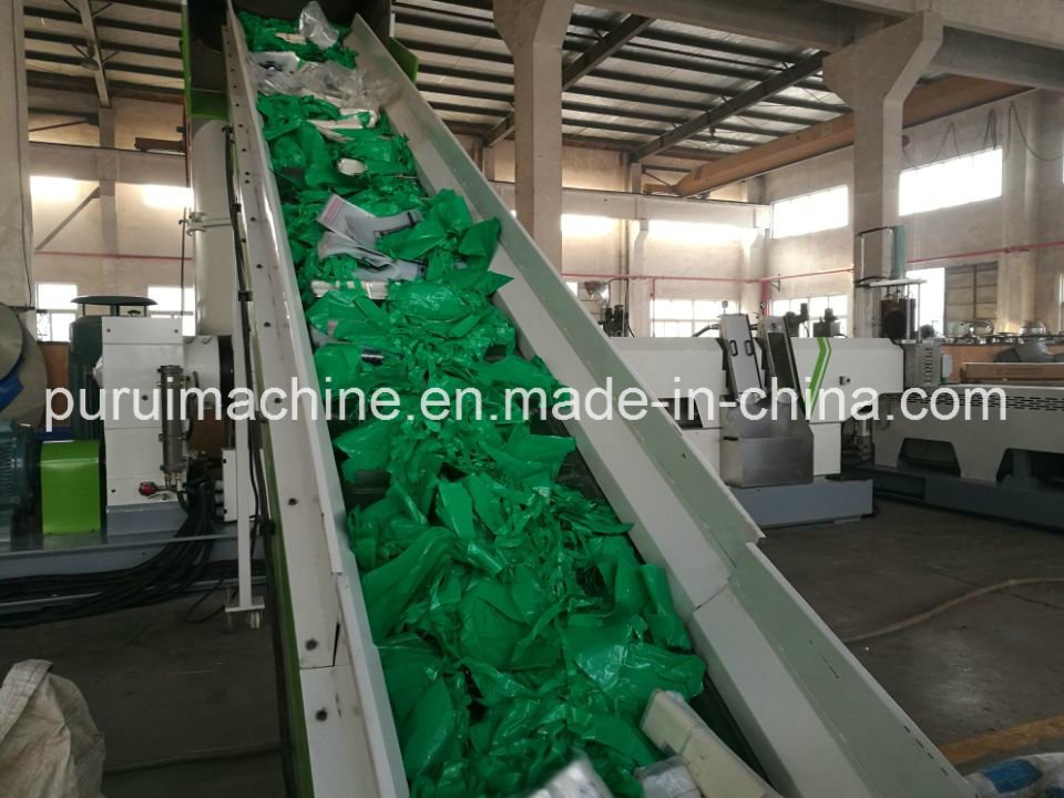 Plastic Recycling Machine with Compactor for PE Film Pelletizing