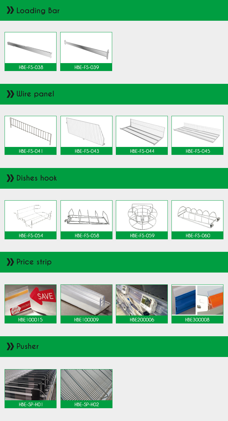 Chain Store Cheap Metal Wire Mesh Display Gondola Shelves