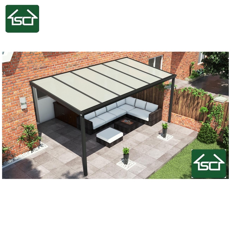 Best Sun Shelter Wall Mounted PC Roof Alu with Mosquito Net Nylon Aluminium Patio Cover