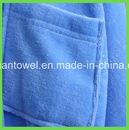 High Quality Wholesale Pure Cotton Woman Bathrobe for Hotel