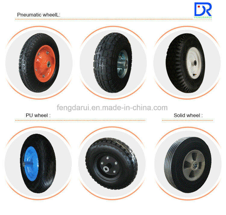 16 Inch 4.00-8 Pneumatic Rubber Wheel for Wheelbarrow /Hand Trolley/Toolcart