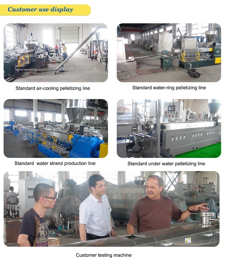 Co-Rotating Twin Screw Extruder Extrusion Line CaCO3 Filler Masterbatch Machine