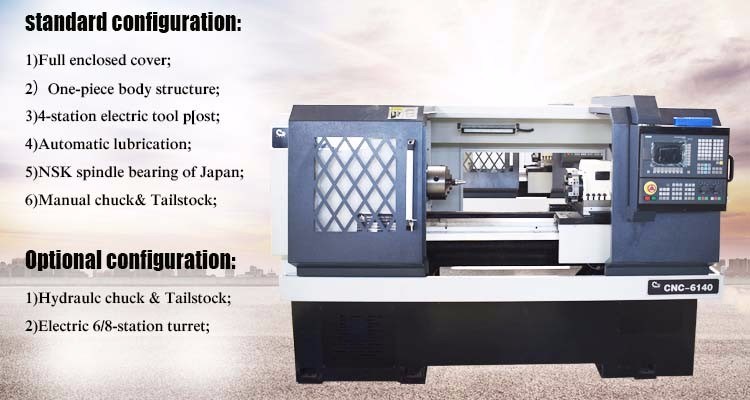 Precision CNC Lathe Machine Tool for Metal Part Ck6140