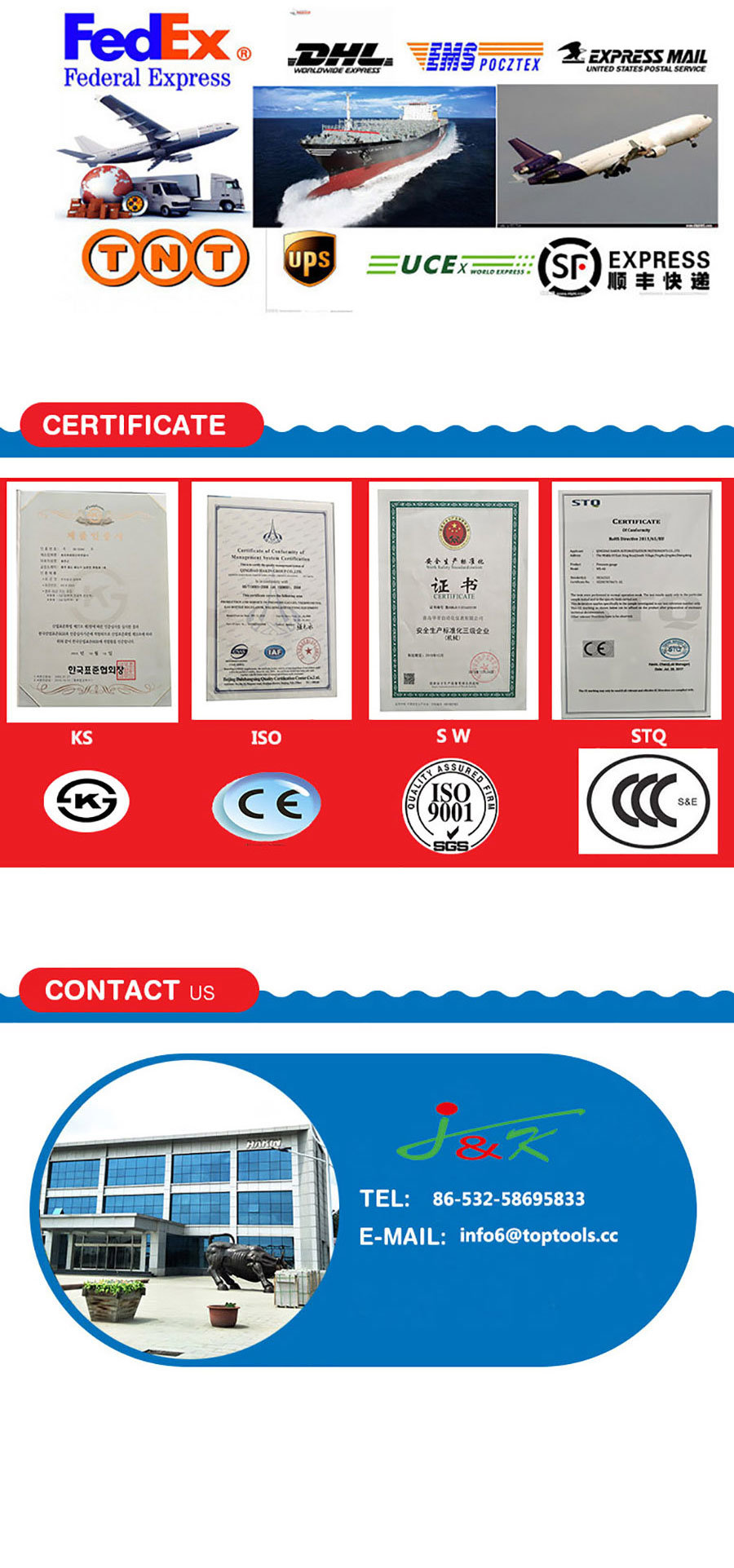 Y-100zt Back Connection Manometer Pressure Gauge with Fronge