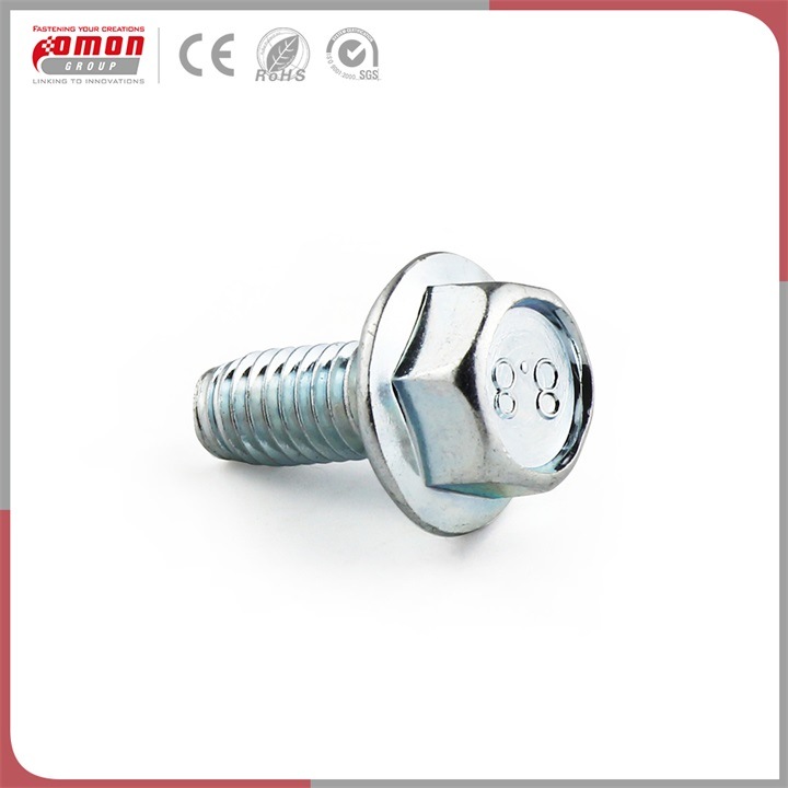 Eco-Friendly Zinc Plated Round Head Stud Flange Moulding Bolt