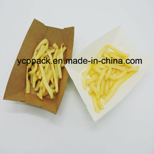 Green & Safe Disposable Paper Food Packaging Chips Fries Tray