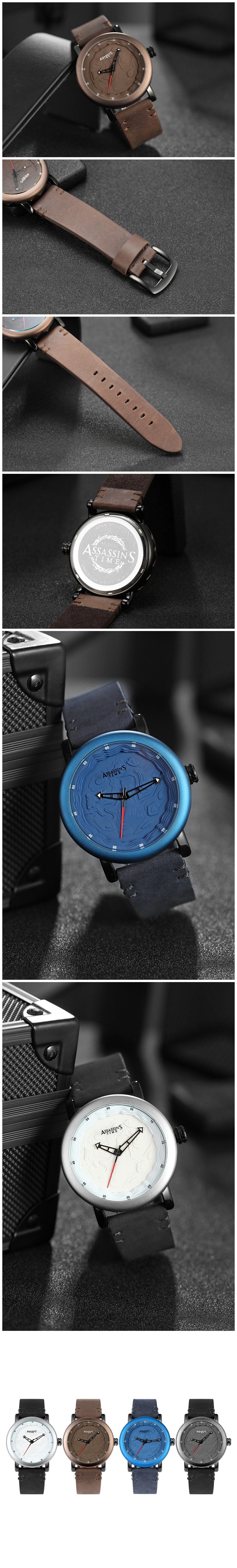 Assasin's Time Watch Fashion Brass Casual Decent Sport Watch for Men