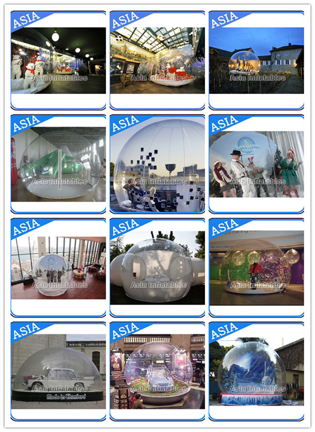 Inflatable Bubble Tent with 2 Tunnel for Outdoor Camping, Inflatable Camping Tent (Snow Globe-1001)