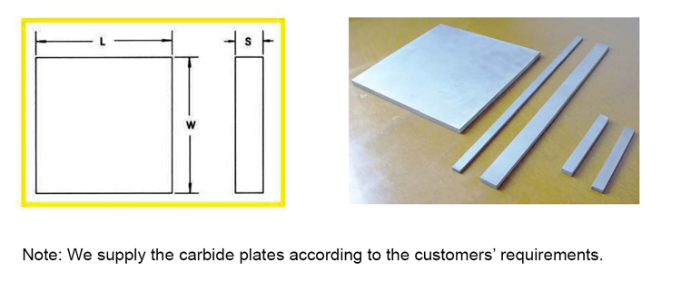 Wear Resistant Tungsten Carbide Plates for Cutting Wood