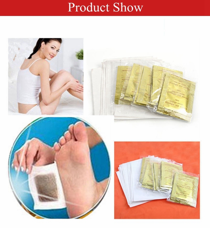 Detox Foot Patches with Adhesive Foot Care Bamboo Pads Stickers Improve Health