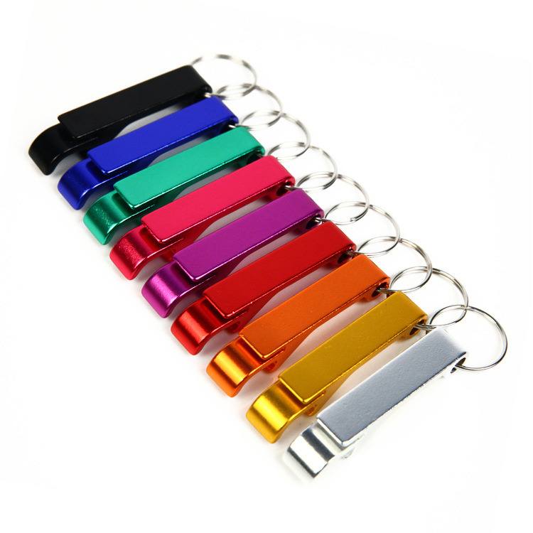 Custom Logo Metal Aluminum Bottle Opener Keychain