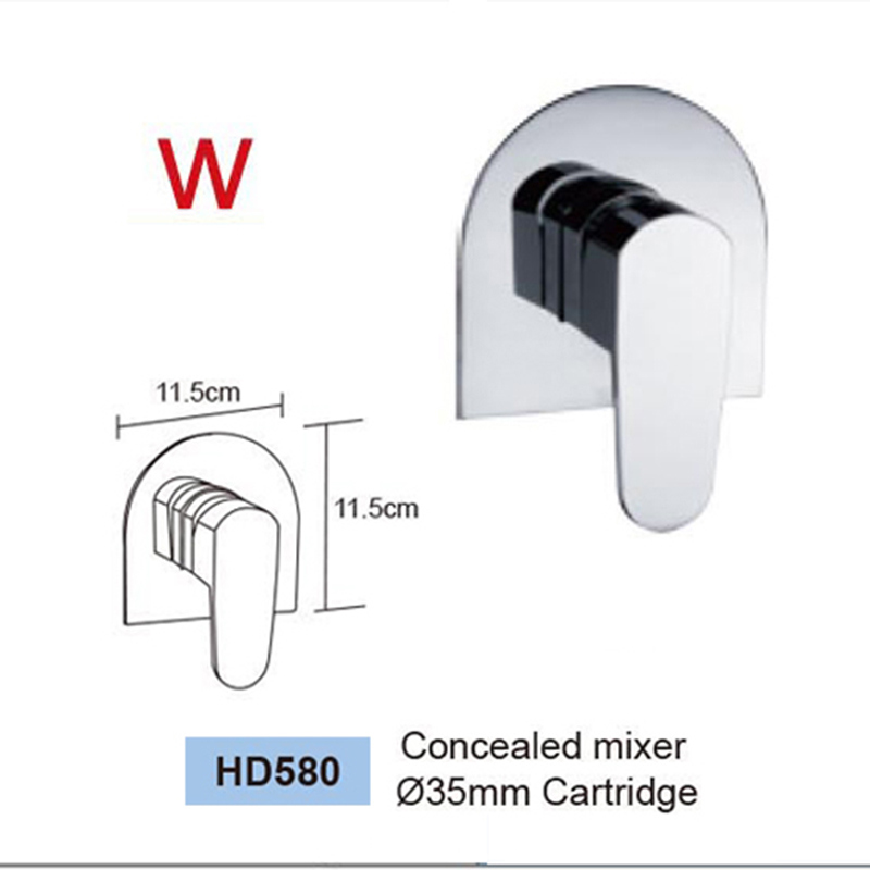 Sanitary Ware Watermark Bathroom in Wall Brass Shower Mixer/Faucet (HD580)