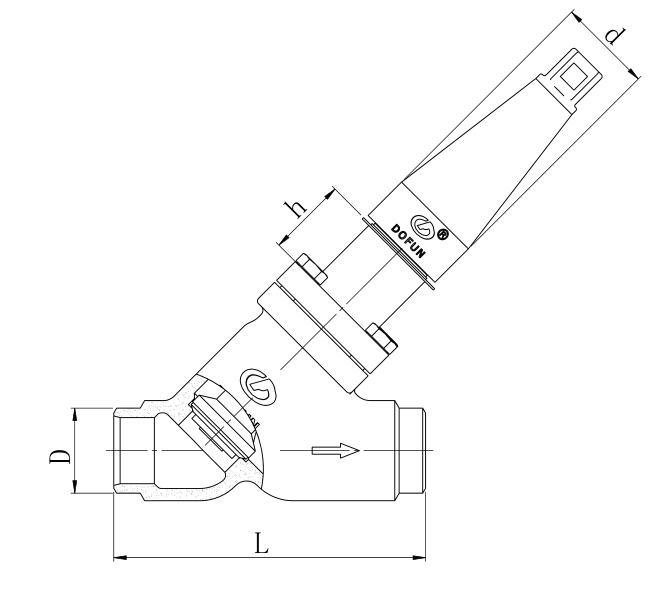 Carbon Steel Ammonia Angle Type Globe Stop Valve