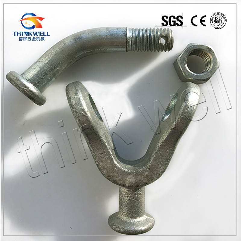 Forged Hot DIP Galvanized Y Ball Clevis for Pole Line