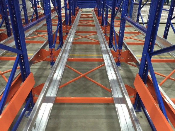 Shuttle Car Operated Pallet Storage Racks