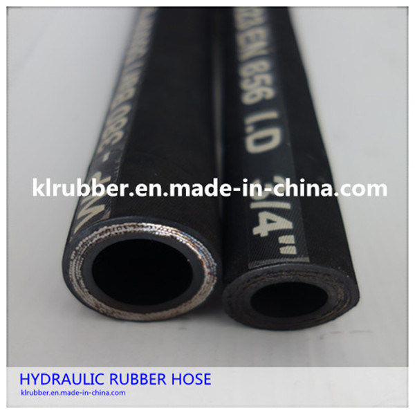 SAE100 R2at/2sn Steel Wire Braided Hydraulic Rubber Hose with Hydraullic Fitting