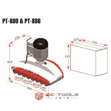 Wood Working Feeding Tool Bounce 8 Wheels Powerfeeder (PT - 886A)