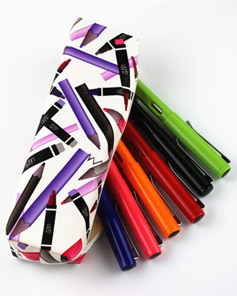 Creative Gift Elements Stationery Cute Pen Bag Cosmetic Case Pencilcase Pencil Pouch Pen Bag School Tools