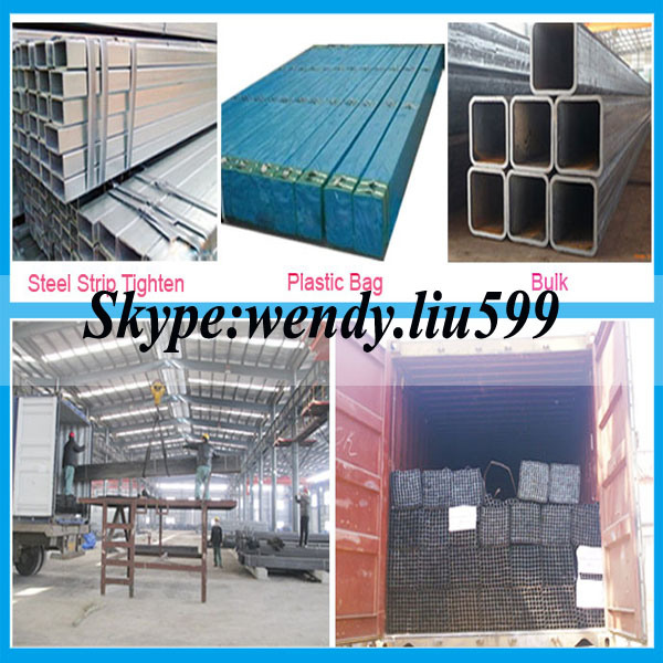 Carbon Square Ms Straight Hollow Section Steel Pipes Weight and Sizes