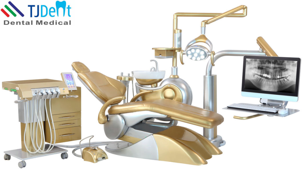 Luxury Gold Design Multifunctional Implant System Dental Unit Chair (Gold-8)