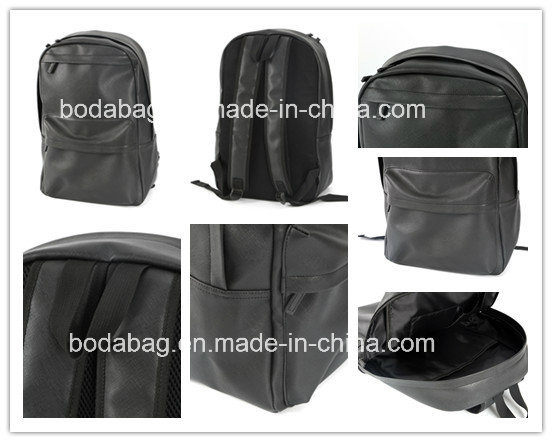 Factory Price Black PU Fashion Wholesale Leisure Backpack (BDY-1709074)