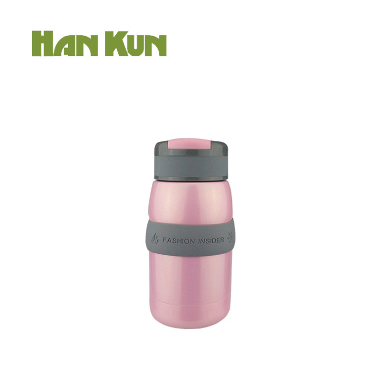 2018 New Design Double Wall Stainless Steel Vacuum Bottle with Handle (HK-8812)