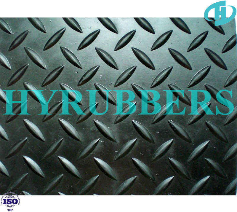 Anti Slip Diamond Tread Pattern Rubber Floor Mat Roll