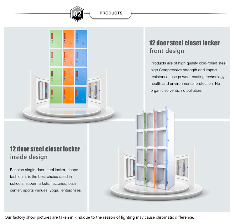 Mingxiu 12 Door Industrial Metal Storage Cabinets / Steel Locker Cabinet