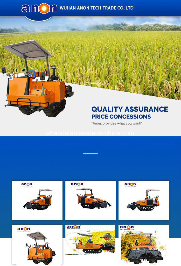 Anon Paddy Field Durable Crawler Type Self-Propelled Rotary Cultivator