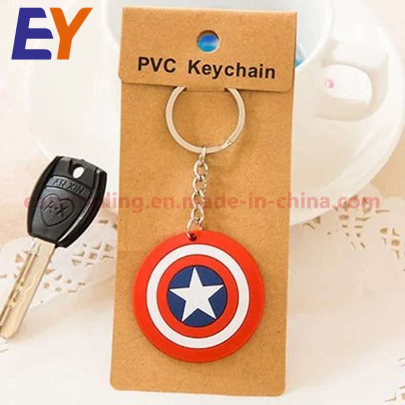 Customized Unique Design Key Chain, Soft PVC Keychain