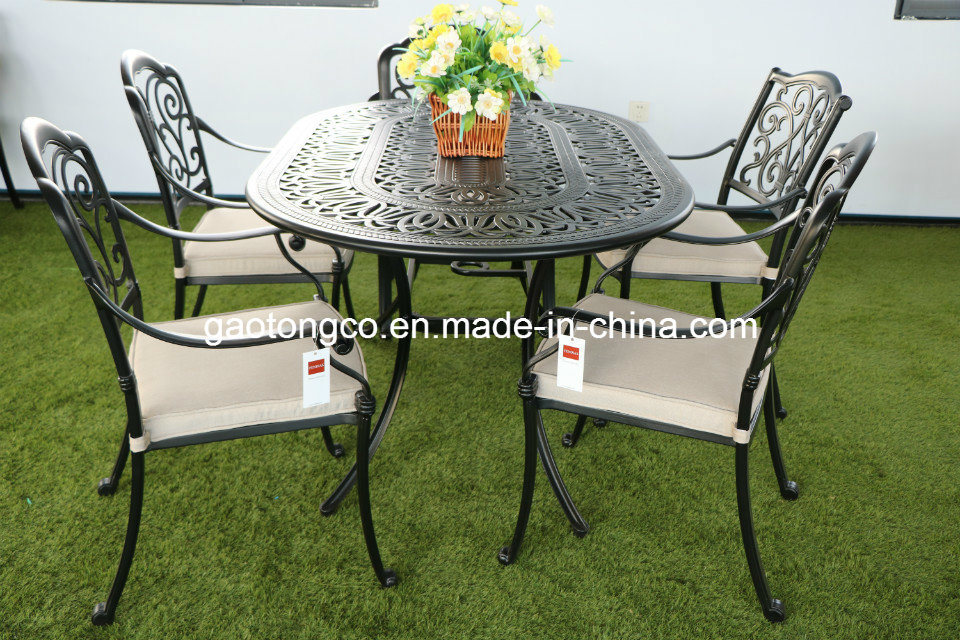 Luxury Patio Furniture Aluminum Powder Coated Garden Table Chair Set
