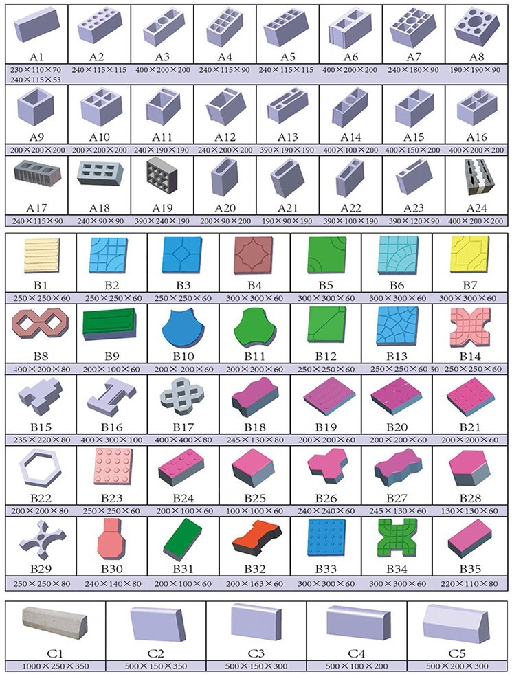 Qt40-2 Interlocking Paving Stone Tiles Block Making Machinery in Africa