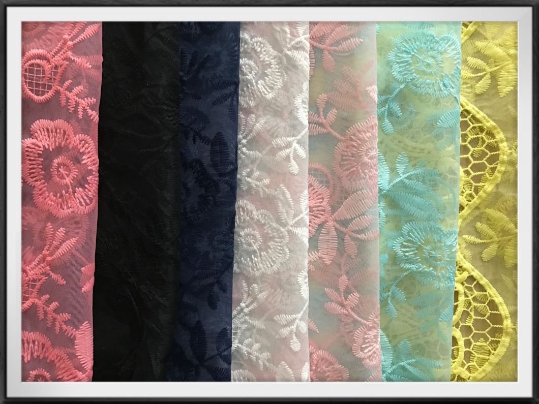 Mesh Embroidery Lace Tulle Embroidery Lace Flower Embroidered Lace