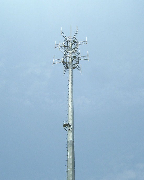 Single Steel Tube Telecom Tower in China