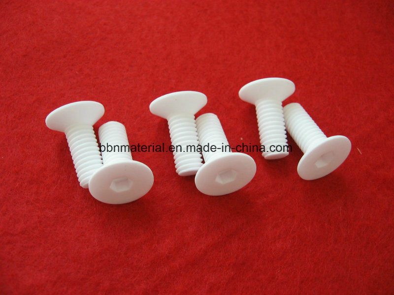 Hex Head Alumina Al2O3 Ceramic Bolt Ceramic Threaded Rod