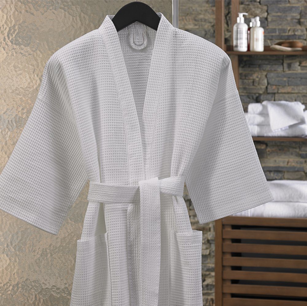 Luxury Thick Warm Waffle Bath Robes Hotel Men's Bathrobe