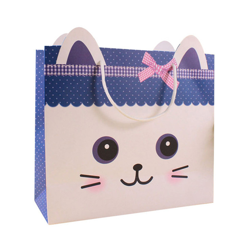 Custom Printed Paper Bags No Minimum Shopping Paper Bags