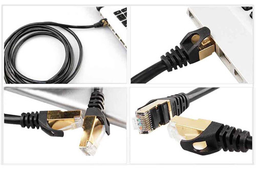 Cat7 Snagless RJ45 Stranded Bare Copper SSTP Patch Cord Cable