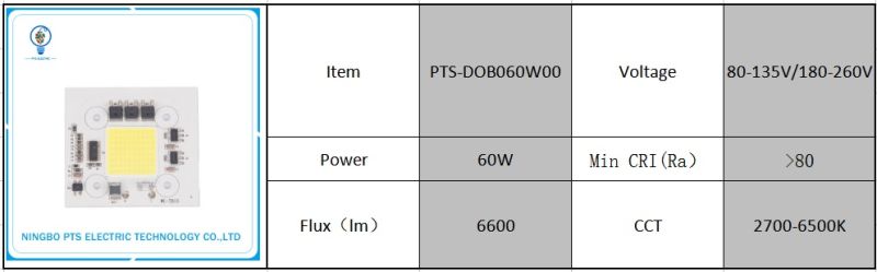 High Power Dob 60W Power LED COB