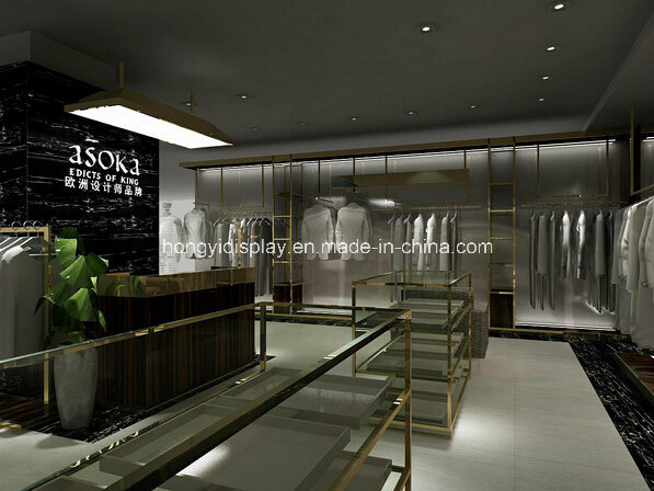 Marble Base Display Shop Fittings for Luxury Men Clothing Shop Decoration