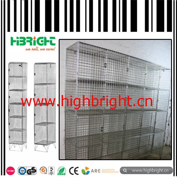 School Cold Rolled Steel Wire Mesh Storage Locker