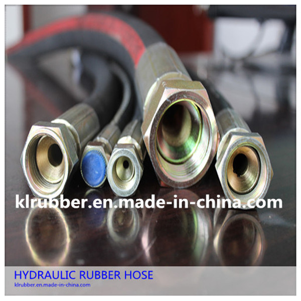 SAE100 R1at Steel Wire Braided Flexible Pressure Rubber Hydraulic Hose