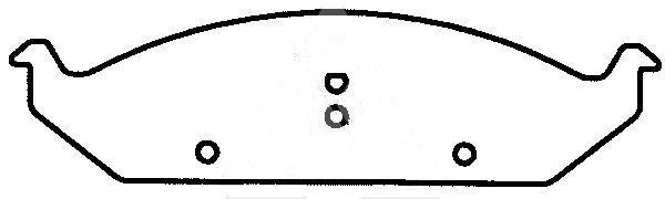 D650-I Brake Pad Back Plate