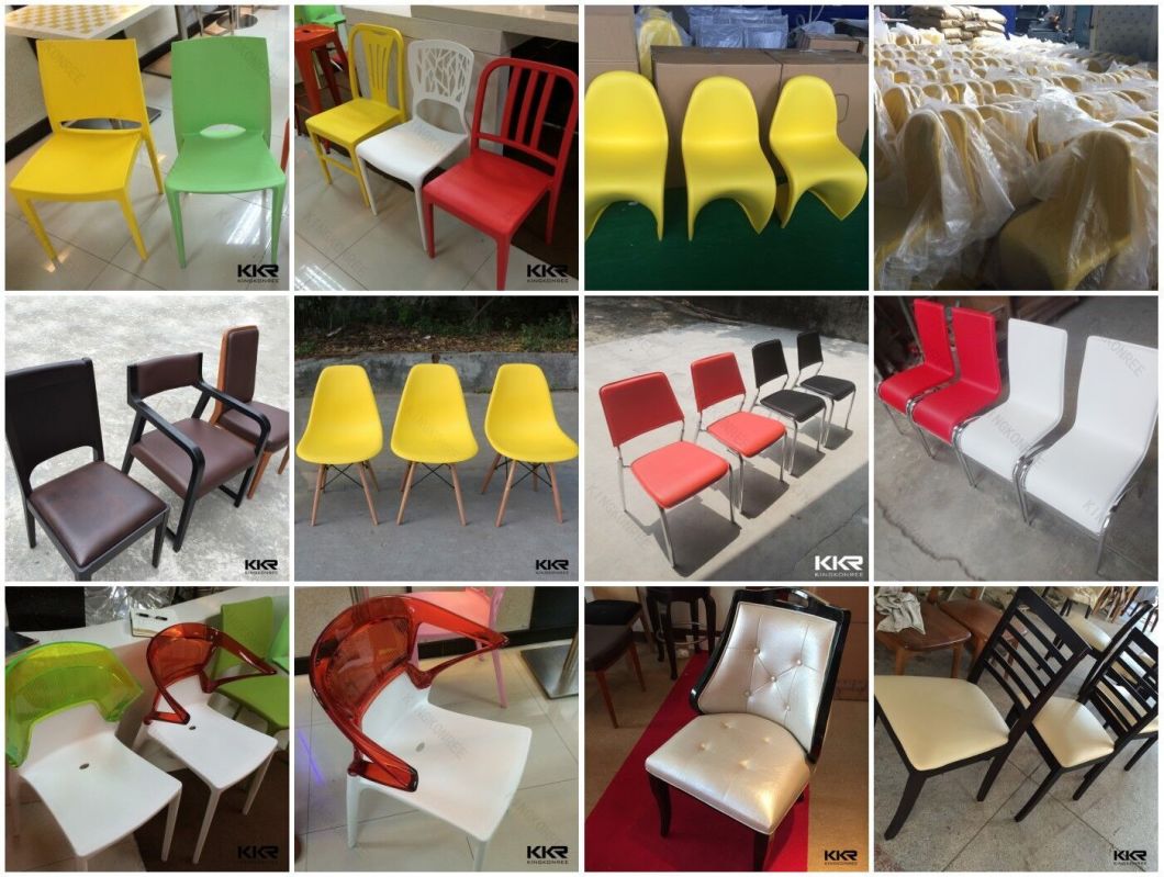 Modern White Artificial Stone Table and Chair for Food Court