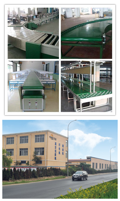 Smooth Operation Rubber Curved Belt Conveyor Used in Factory