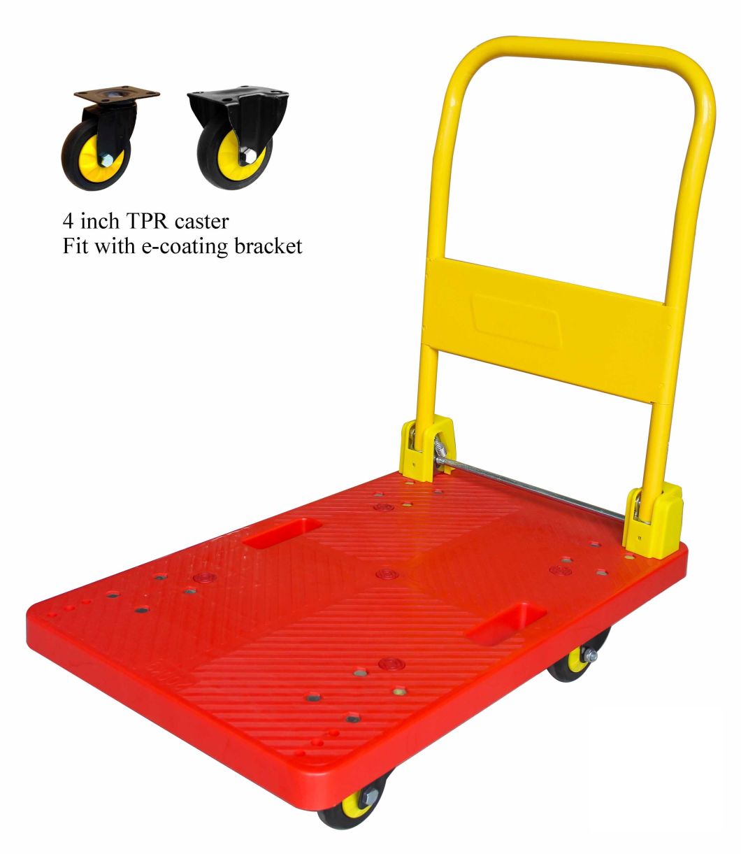 150kg/300kg Blue Plastic Platform Folding Hand Trolley