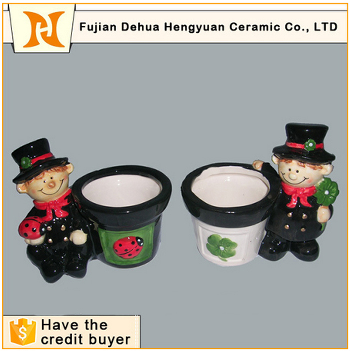 Ceramic Desktop Decoration Mini Flower Pot